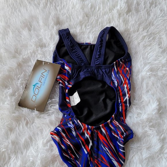 NWT! DOLFIN RWB STORMY Girls Swimwear Size 22 - Picture 3 of 7